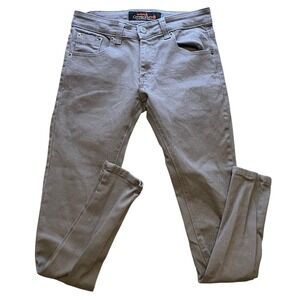 Copper Rivet Jeans Mens 29x32 Gray Slim Fit Straight Leg Stretchy Academia‎